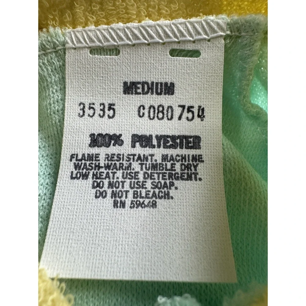Vintage 1985 Glo Friends/GlowWorm Baby Sleeper Size Med 3-6m Sleeper NWOT- HTF
